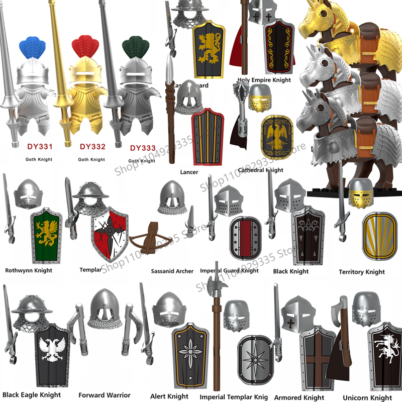 Model Kit Gunpla - Blocchi da Costruzione Castello Militare Medievale,