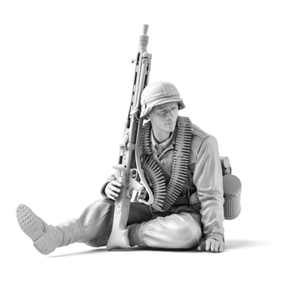 Model Kit Entry Grade - 1/16 Infantry MG42 Gunner, GM, Figurina