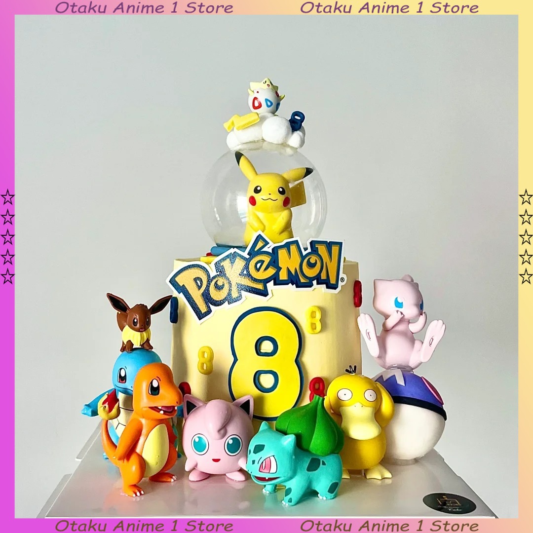 Model Kit Girl - 13 PZ/SET Pikachu Cake Topper Decorazione