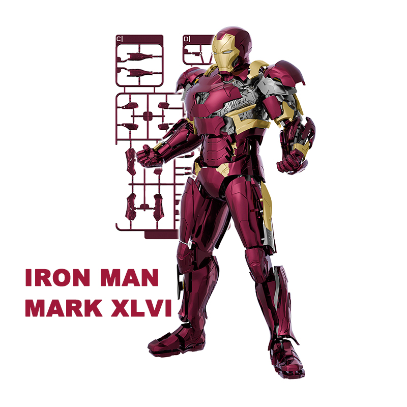 Model Kit Deadpool - Fondjoy Figura Anime Iron Man MK46,