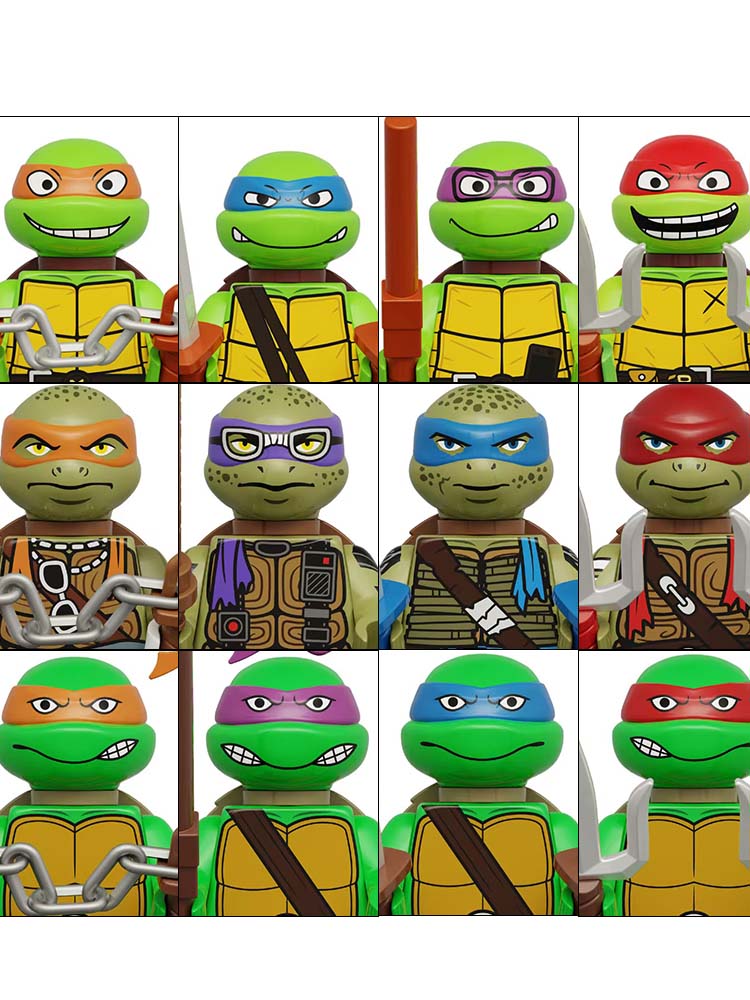 Set di 4 o 8 Mini Action Figur - Model Kit Ninja recensione e prezzo